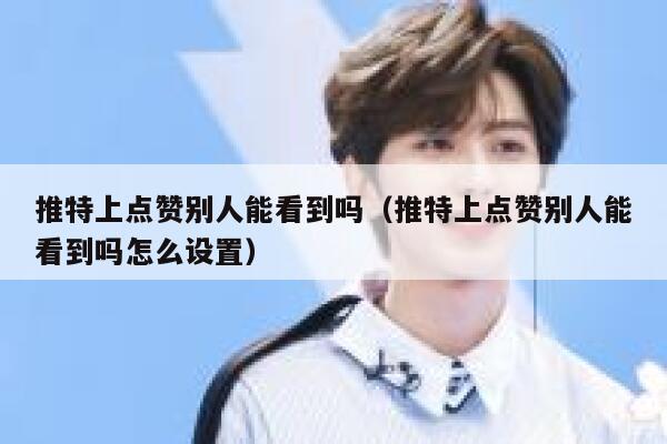 推特上点赞别人能看到吗（推特上点赞别人能看到吗怎么设置） 第1张