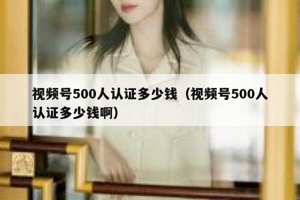 视频号500人认证多少钱（视频号500人认证多少钱啊） 第1张