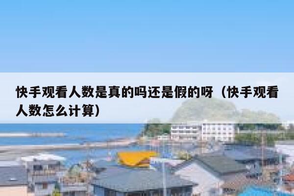 快手观看人数是真的吗还是假的呀（快手观看人数怎么计算） 第1张
