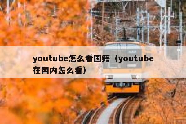 youtube怎么看国籍（youtube在国内怎么看） 第1张