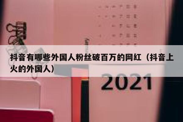 抖音有哪些外国人粉丝破百万的网红（抖音上火的外国人） 第1张