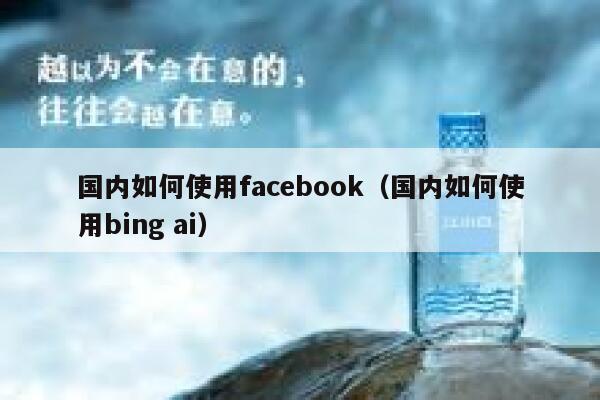 国内如何使用facebook（国内如何使用bing ai） 第1张