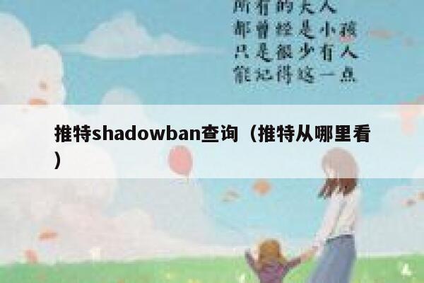 推特shadowban查询（推特从哪里看） 第1张