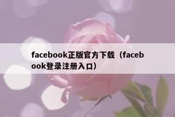 facebook正版官方下载（facebook登录注册入口） 第1张