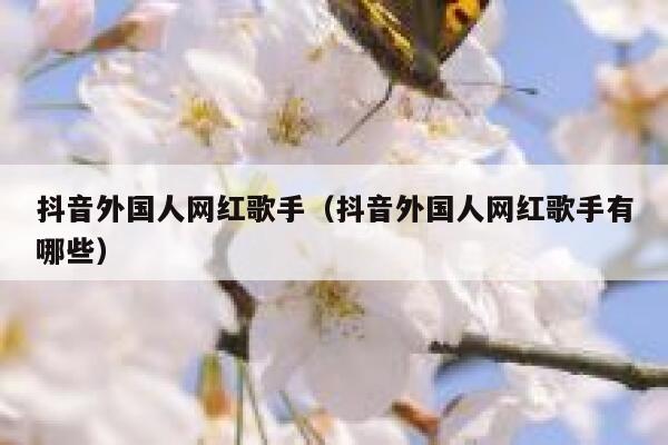 抖音外国人网红歌手（抖音外国人网红歌手有哪些） 第1张