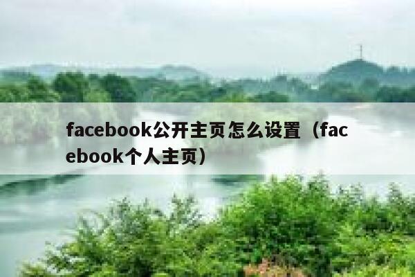 facebook公开主页怎么设置（facebook个人主页） 第1张