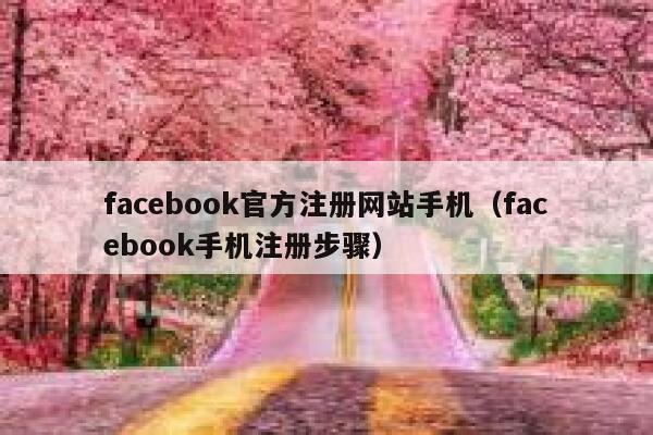 facebook官方注册网站手机（facebook手机注册步骤） 第1张