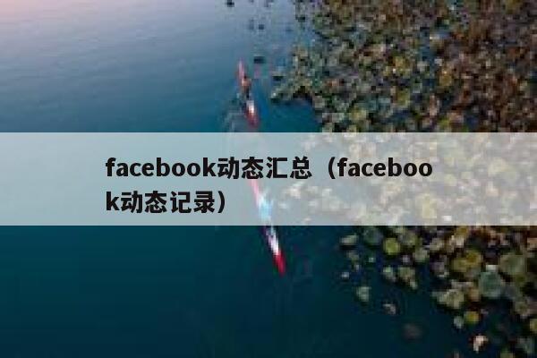 facebook动态汇总（facebook动态记录） 第1张