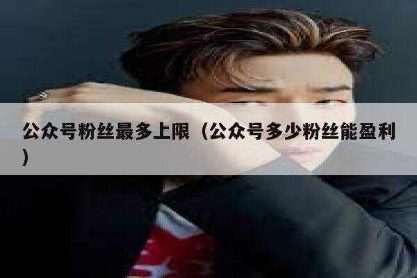 公众号粉丝最多上限（公众号多少粉丝能盈利） 第1张