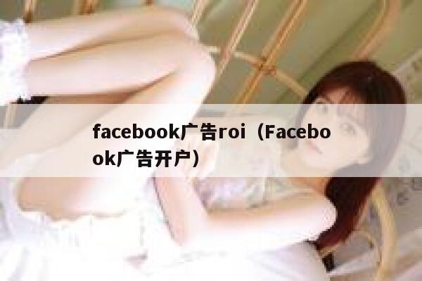 facebook广告roi（Facebook广告开户） 第1张