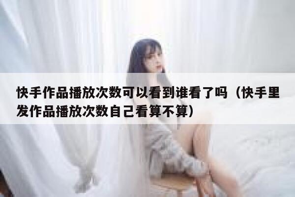 快手作品播放次数可以看到谁看了吗（快手里发作品播放次数自己看算不算） 第1张