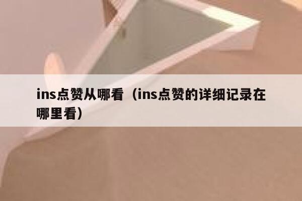 ins点赞从哪看（ins点赞的详细记录在哪里看） 第1张