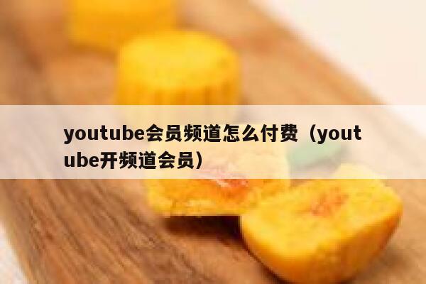 youtube会员频道怎么付费（youtube开频道会员） 第1张