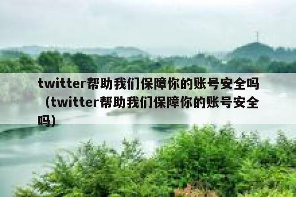 twitter帮助我们保障你的账号安全吗（twitter帮助我们保障你的账号安全吗） 第1张