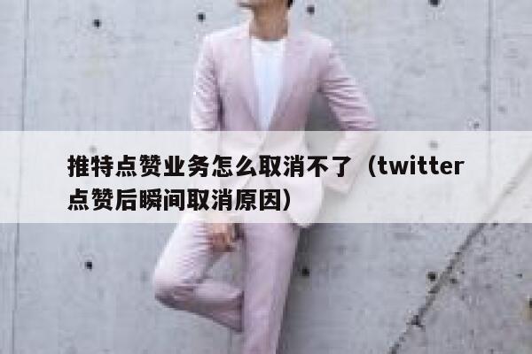 推特点赞业务怎么取消不了（twitter点赞后瞬间取消原因） 第1张