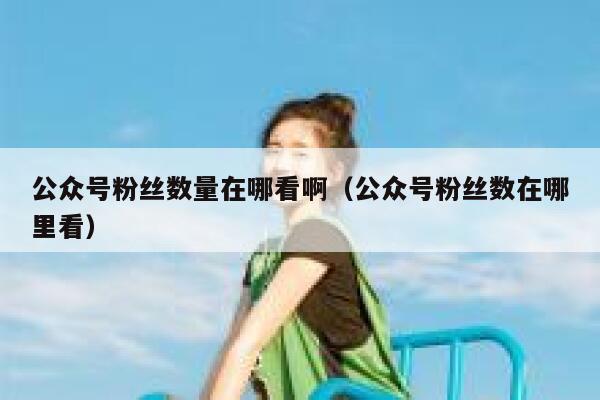 公众号粉丝数量在哪看啊（公众号粉丝数在哪里看） 第1张