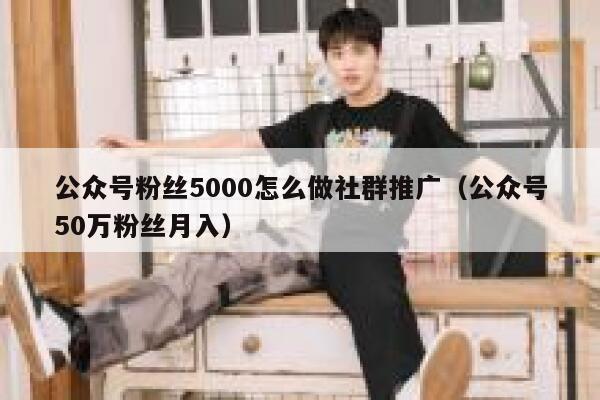 公众号粉丝5000怎么做社群推广（公众号50万粉丝月入） 第1张