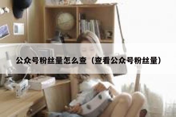 公众号粉丝量怎么查（查看公众号粉丝量） 第1张
