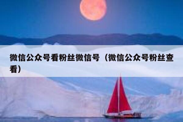 微信公众号看粉丝微信号（微信公众号粉丝查看） 第1张