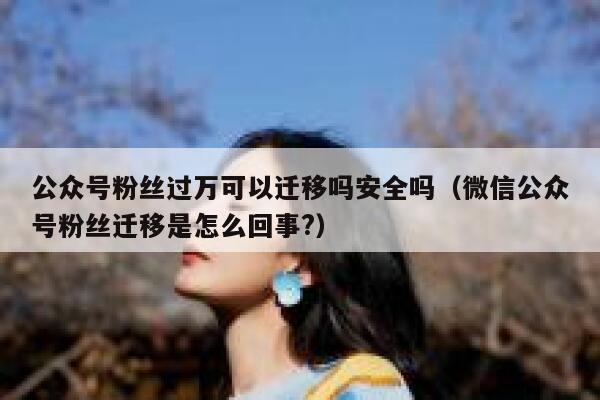 公众号粉丝过万可以迁移吗安全吗(微信公众号粉丝迁移是怎么回事?) 第1张 公众号粉丝过万可以迁移吗安全吗(微信公众号粉丝迁移是怎么回事?) 第1张