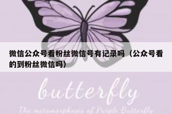 微信公众号看粉丝微信号有记录吗(公众号看的到粉丝微信吗) 第1张 微信公众号看粉丝微信号有记录吗(公众号看的到粉丝微信吗) 第1张