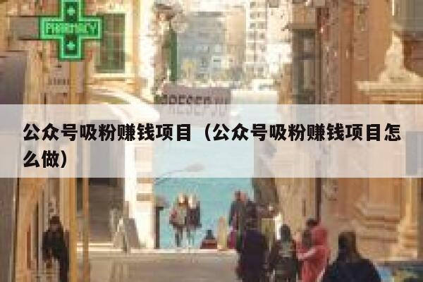 公众号吸粉赚钱项目（公众号吸粉赚钱项目怎么做） 第1张