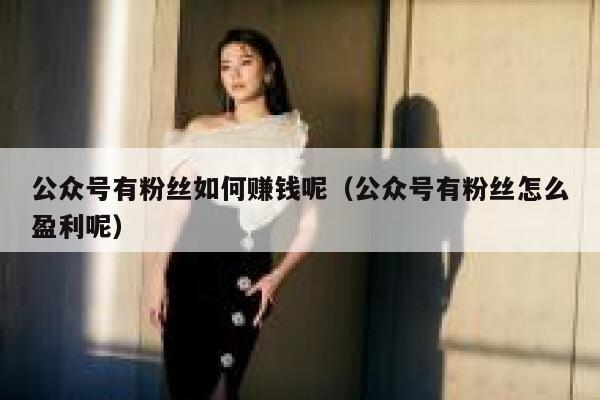 公众号有粉丝如何赚钱呢（公众号有粉丝怎么盈利呢） 第1张