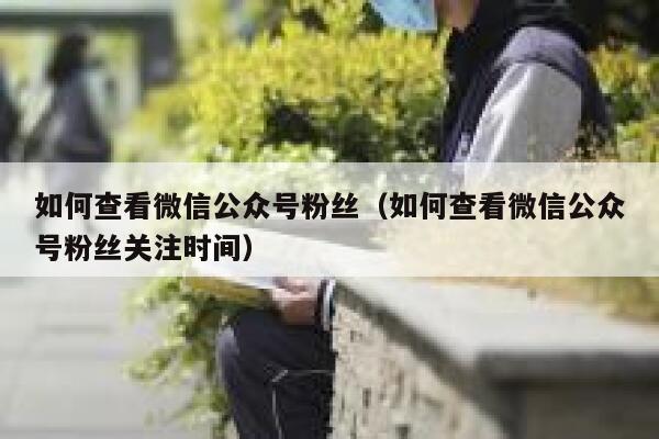 如何查看微信公众号粉丝（如何查看微信公众号粉丝关注时间） 第1张