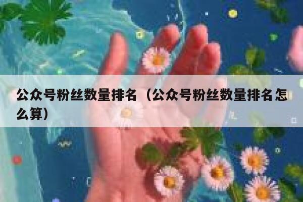 公众号粉丝数量排名（公众号粉丝数量排名怎么算） 第1张