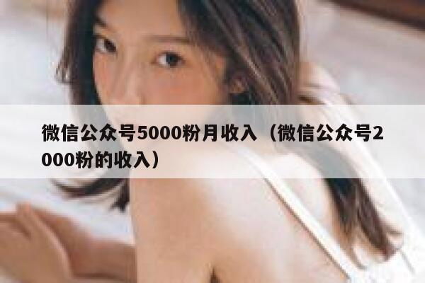 微信公众号5000粉月收入（微信公众号2000粉的收入） 第1张