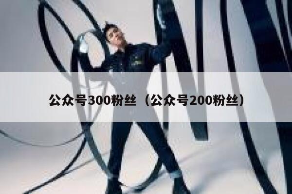 公众号300粉丝（公众号200粉丝） 第1张