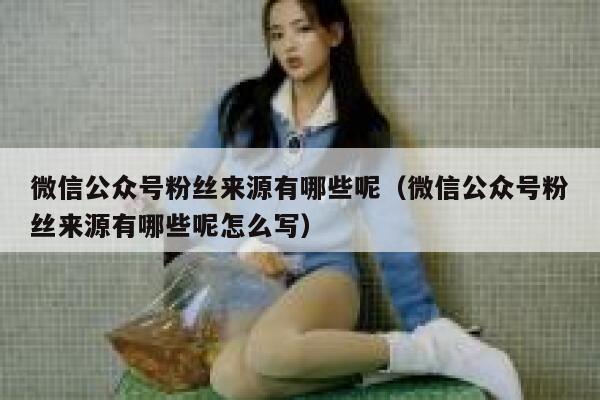 微信公众号粉丝来源有哪些呢(微信公众号粉丝来源有哪些呢怎么写) 第1张 微信公众号粉丝来源有哪些呢(微信公众号粉丝来源有哪些呢怎么写) 第1张