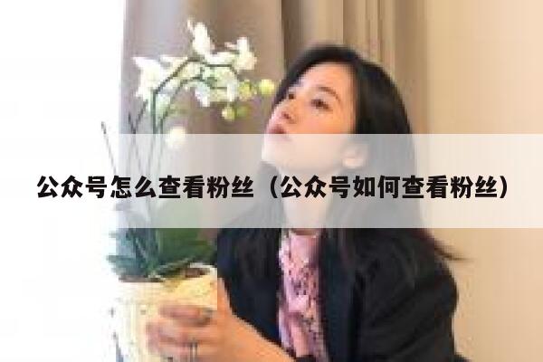 公众号怎么查看粉丝（公众号如何查看粉丝） 第1张