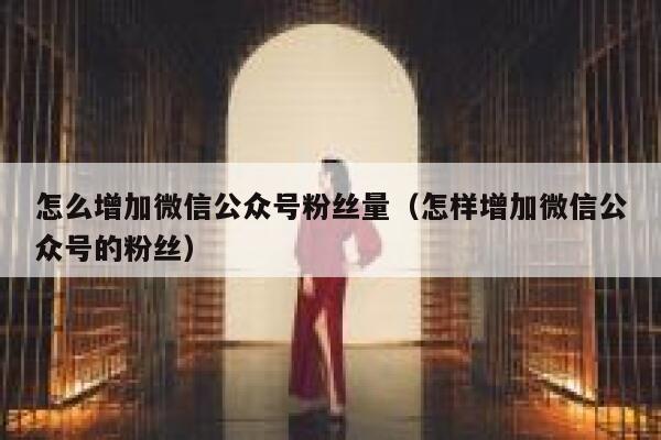 怎么增加微信公众号粉丝量（怎样增加微信公众号的粉丝） 第1张