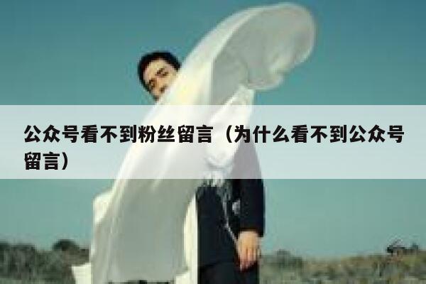 公众号看不到粉丝留言（为什么看不到公众号留言） 第1张