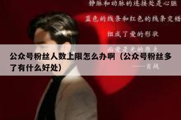 公众号粉丝人数上限怎么办啊（公众号粉丝多了有什么好处） 第1张