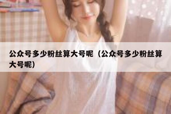 公众号多少粉丝算大号呢（公众号多少粉丝算大号呢） 第1张