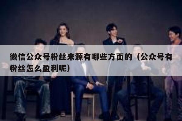 微信公众号粉丝来源有哪些方面的(公众号有粉丝怎么盈利呢) 第1张 微信公众号粉丝来源有哪些方面的(公众号有粉丝怎么盈利呢) 第1张