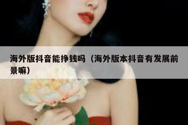 海外版抖音能挣钱吗（海外版本抖音有发展前景嘛） 第1张