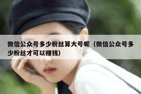 微信公众号多少粉丝算大号呢（微信公众号多少粉丝才可以赚钱） 第1张