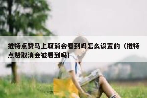 推特点赞马上取消会看到吗怎么设置的（推特点赞取消会被看到吗） 第1张