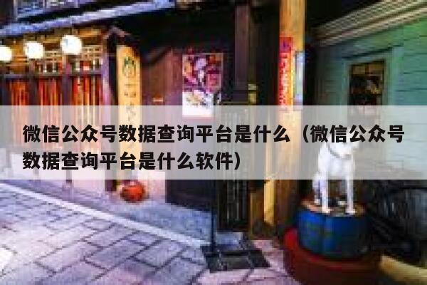 微信公众号数据查询平台是什么（微信公众号数据查询平台是什么软件） 第1张