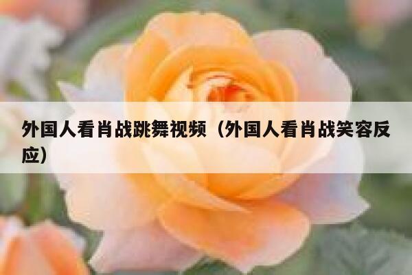 外国人看肖战跳舞视频（外国人看肖战笑容反应） 第1张