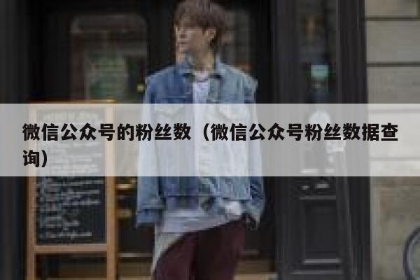 微信公众号的粉丝数（微信公众号粉丝数据查询） 第1张