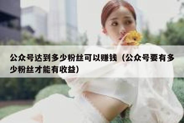公众号达到多少粉丝可以赚钱(公众号要有多少粉丝才能有收益) 第1张 公众号达到多少粉丝可以赚钱(公众号要有多少粉丝才能有收益) 第1张