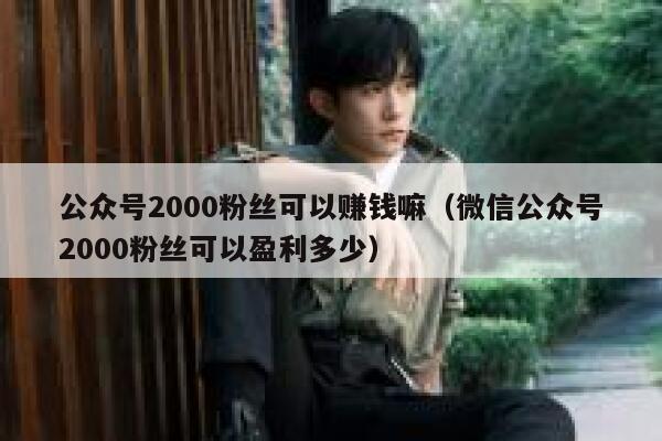公众号2000粉丝可以赚钱嘛(微信公众号2000粉丝可以盈利多少) 第1张 公众号2000粉丝可以赚钱嘛(微信公众号2000粉丝可以盈利多少) 第1张