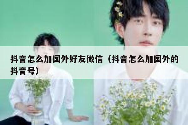 抖音怎么加国外好友微信（抖音怎么加国外的抖音号） 第1张