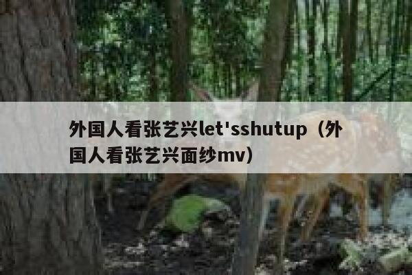 外国人看张艺兴let'sshutup（外国人看张艺兴面纱mv） 第1张