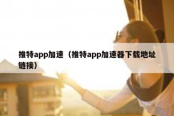 推特app加速（推特app加速器下载地址链接） 第1张