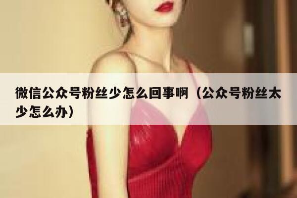 微信公众号粉丝少怎么回事啊（公众号粉丝太少怎么办） 第1张